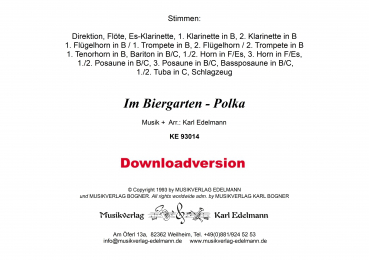 Im Biergarten-Polka - Download